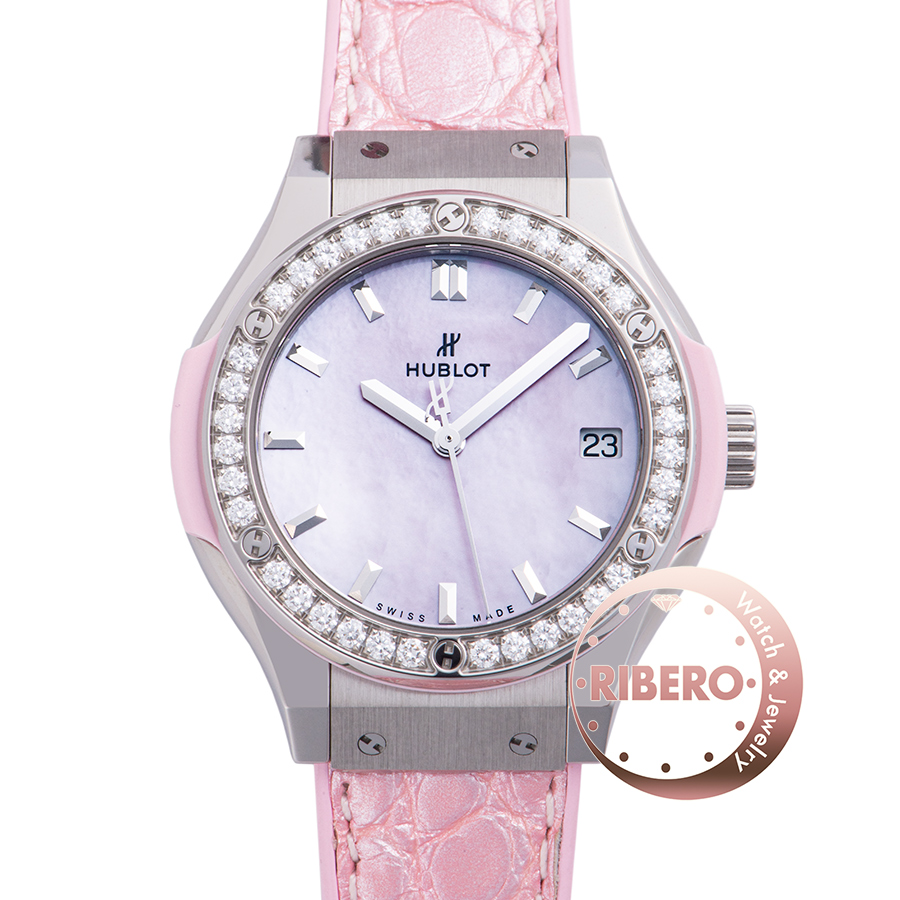 ウブロ クラシックフュージョン パールピンク 581.NP.6210.LR.1204.JPN17 日本限定