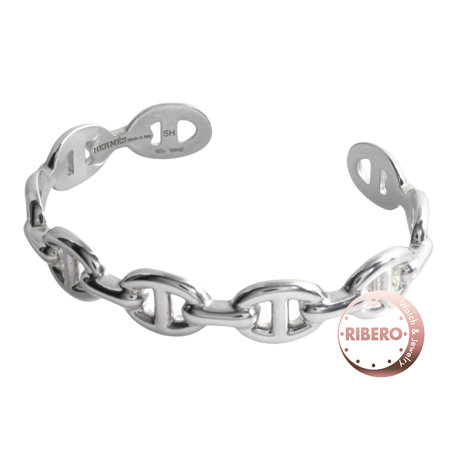 エルメス Chaine d'Ancre Enchainee シェーヌダンクル アンシェネMM バングル ブレスレット