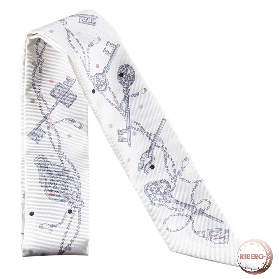 エルメス Les Cles a Pois レ・クレ・ア・ポア 063871S 03 ツイリー 2022SS スカーフ