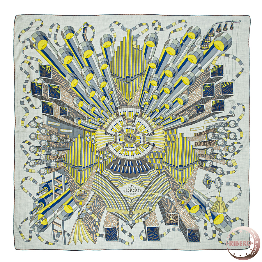 エルメス カレジェアン Point D'orgue フェルマータ 242680S 08 スカーフ カレ140 2020SS