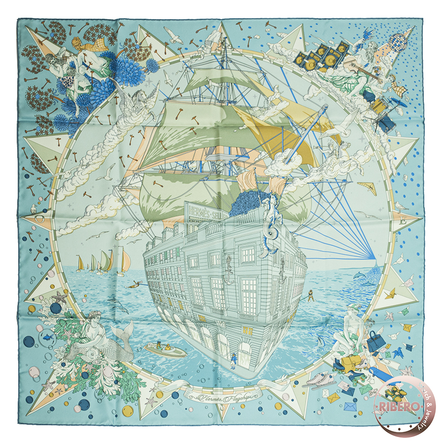 エルメス カレ90 Hermes Flagship エルメス フラッグシップ 004091S 09 スカーフ 2024SS