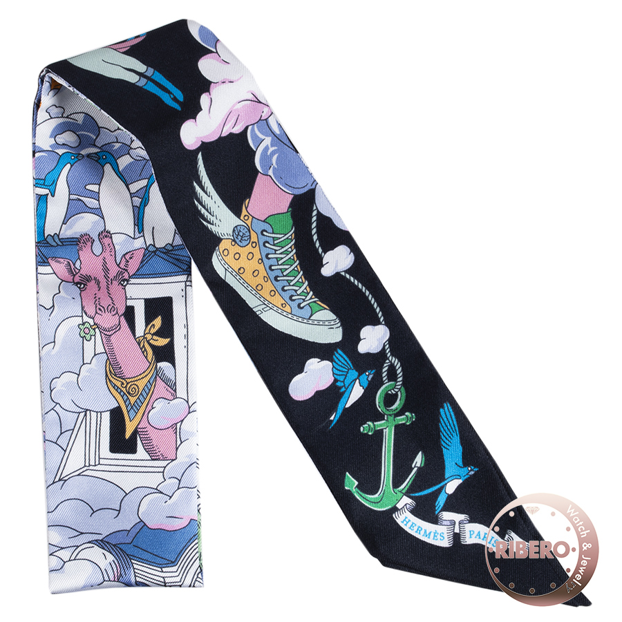 エルメス Sur Mon Nuage 私の雲 063900S 14 ツイリー スカーフ