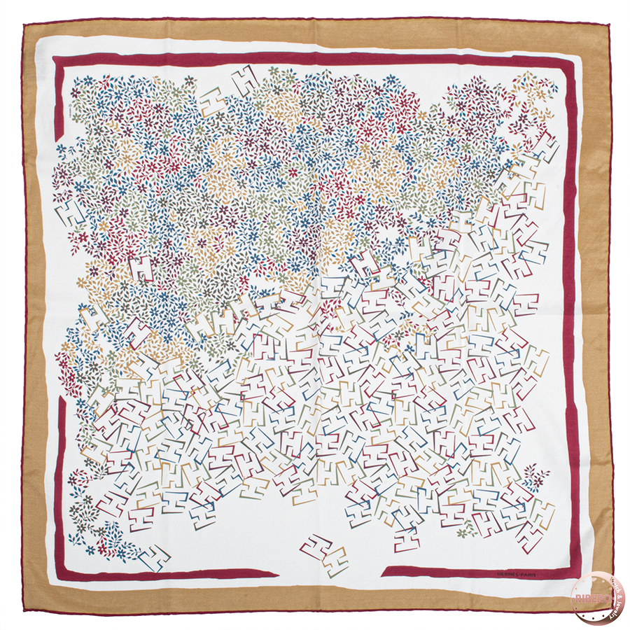 エルメス カレ65 Jardin de Calypso カリプソの庭園 283820T 03 スカーフ
