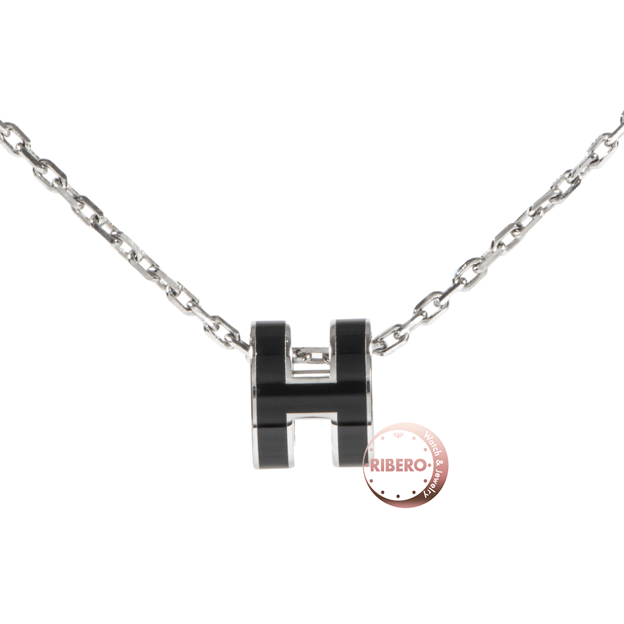 エルメス ミニ ポップH（アッシュ） ネックレス ペンダント