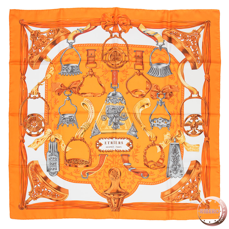エルメス カレ90 Etriers 鐙 スカーフ