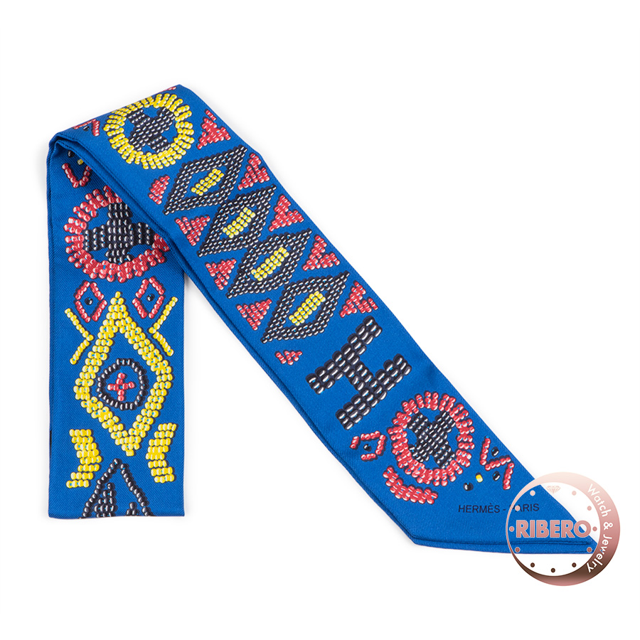 エルメス KELLY EN PERLES(ケリーアンペルル) 062552S 18 ツイリー 2020AW　スカーフ 