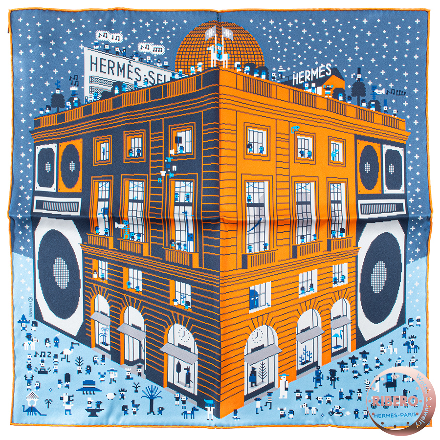 エルメス カレ45 Faubourg Party フォーブル パーティー 803808T 07 スカーフ