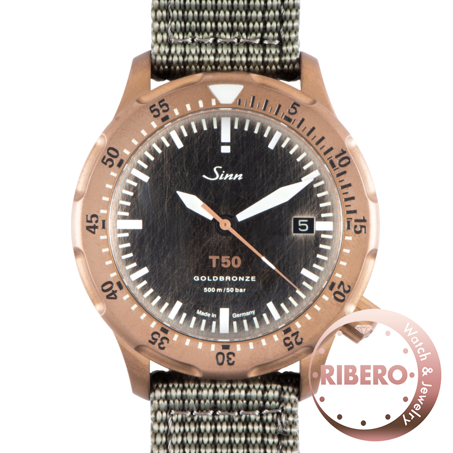 ジン T50 ダイバーズウォッチ T50.GOLDBRONZE 2025