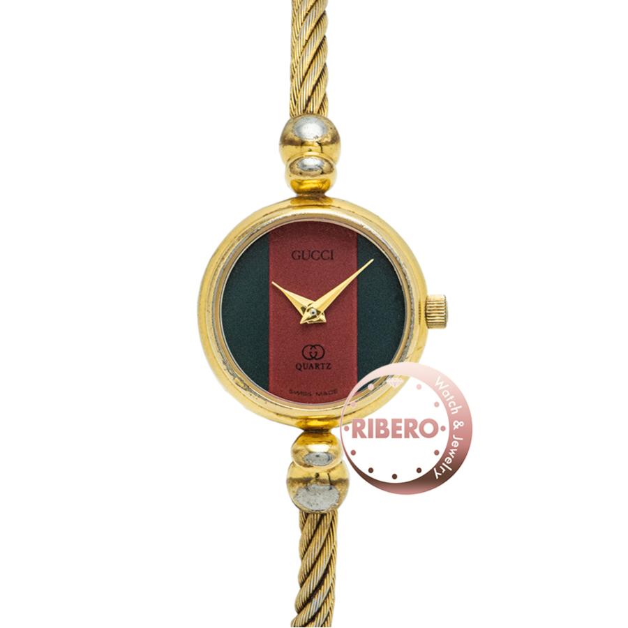 グッチ ラウンド2針 バングルウォッチ 2047L  レディース