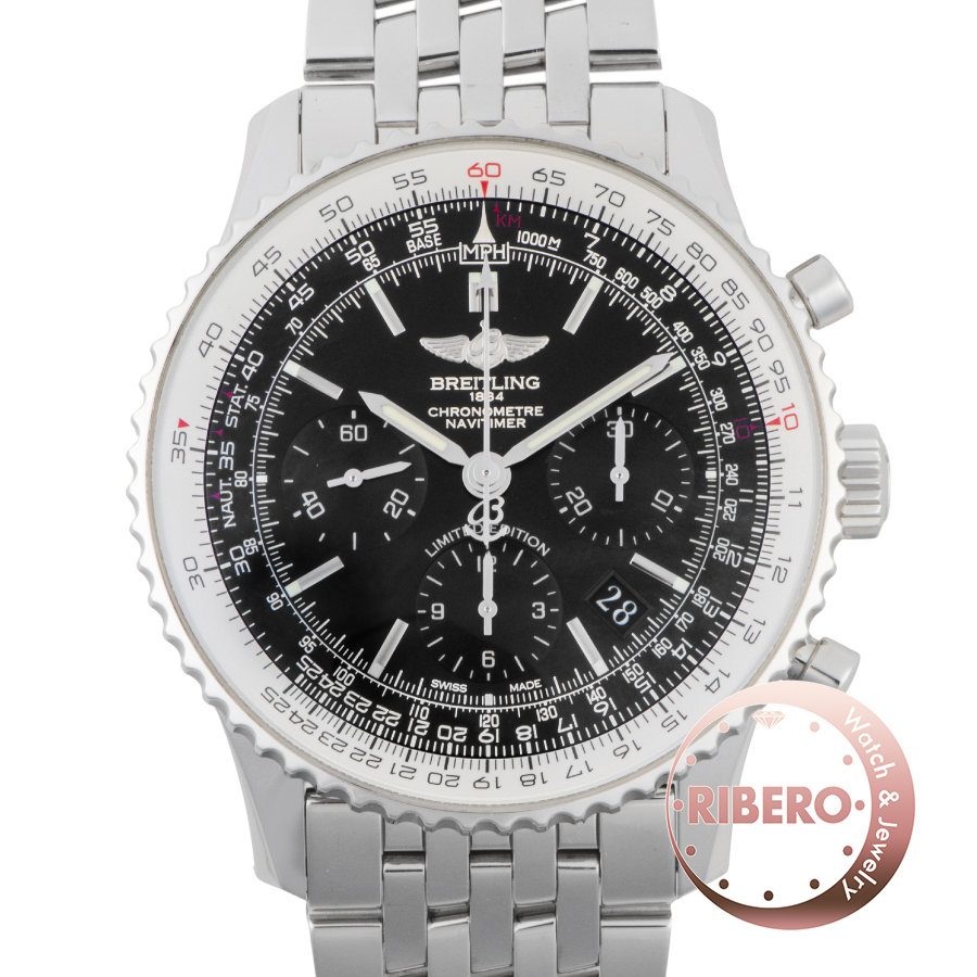 ブライトリング ナビタイマー01 ブラックブラック AB01211Y/BE65