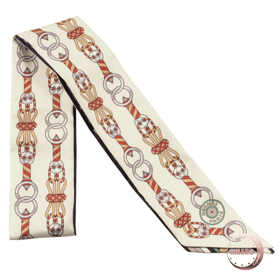 エルメス Harnais en Rosace ハーネスの薔薇窓 063853S 10 ツイリー 2022AW スカーフ