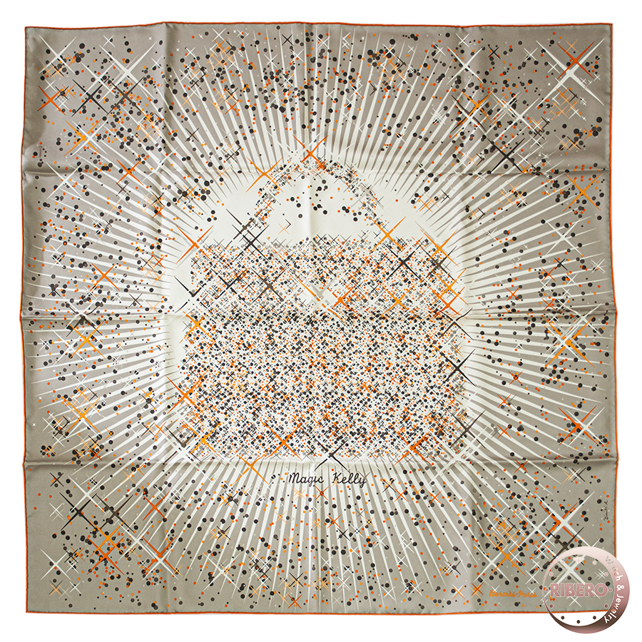 エルメス カレ90 Magic Kelly マジック ケリー 002640S 08 スカーフ 2012AW