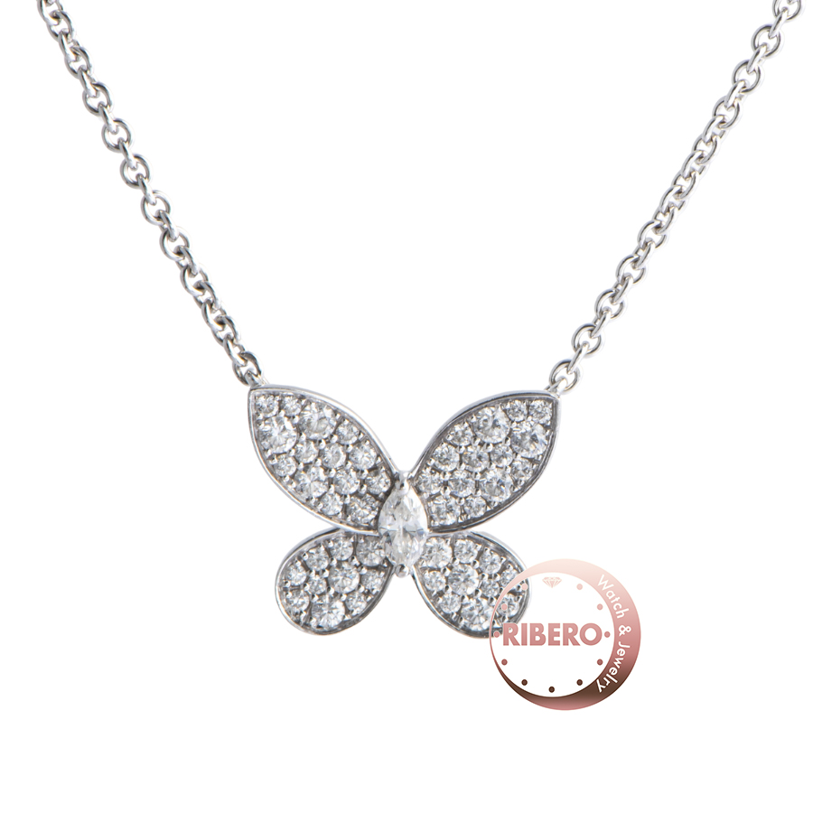 グラフ パヴェ バタフライ ダイヤモンド ミニ ペンダント RGP550 ネックレス
