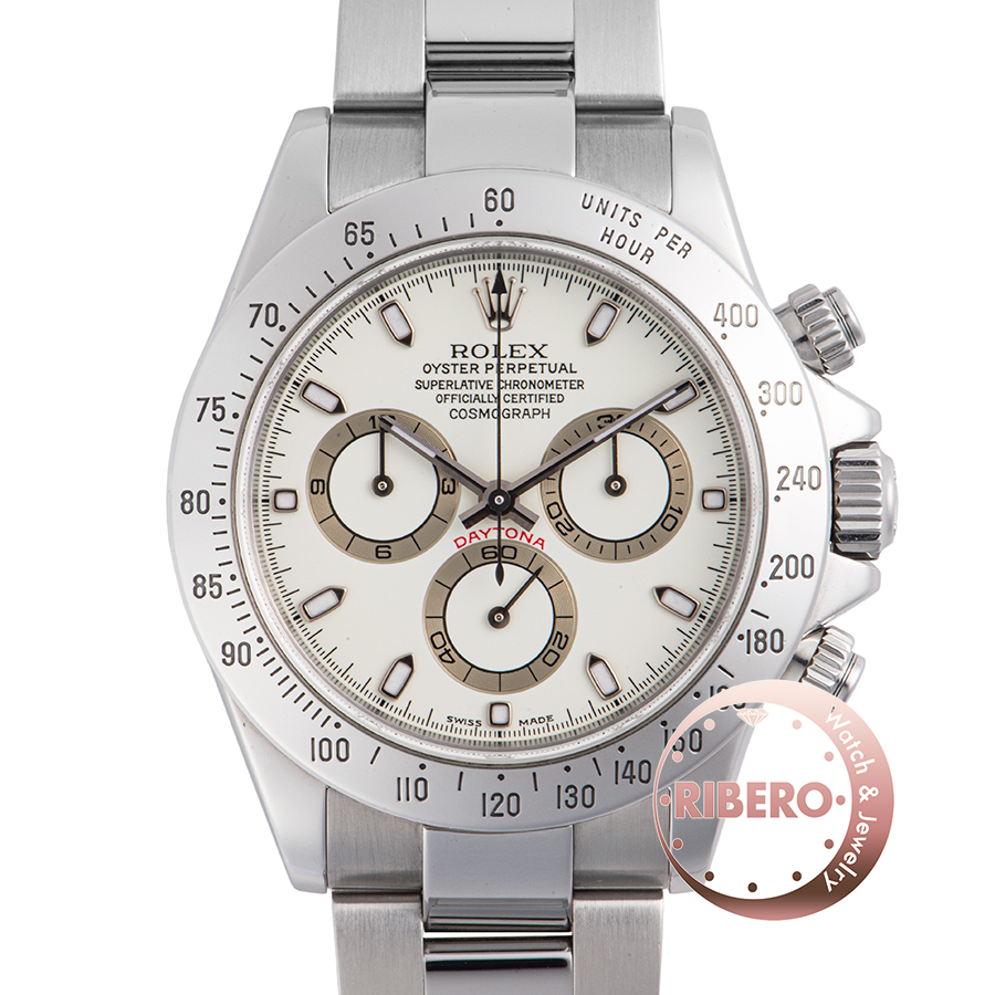 ロレックス 116520 P番 クリームダイアル