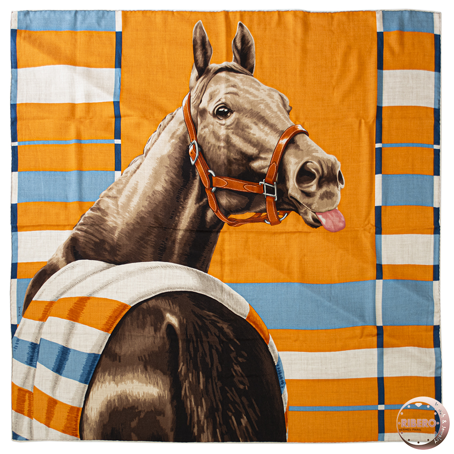 エルメス カレH100 Rocabar de Rire ロカバール ドゥ リール 103999T 08 スカーフ 2023AW　ストール　ショール