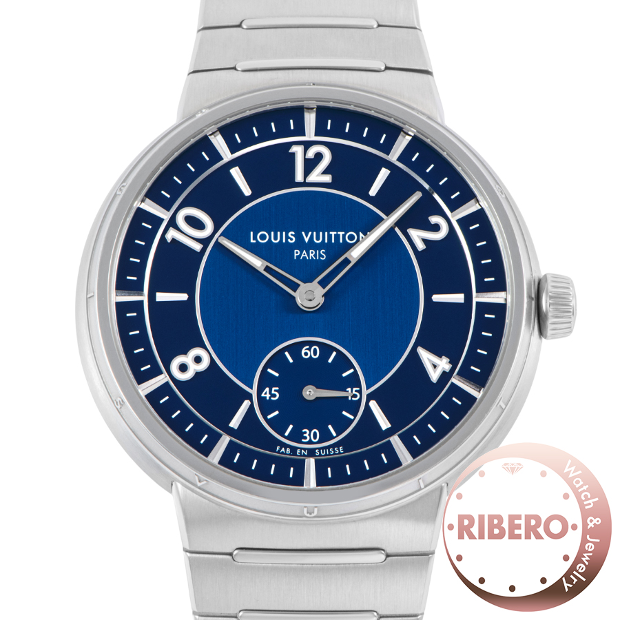 ルイ・ヴィトン タンブール オトマティック スティール ブルー W1ST20