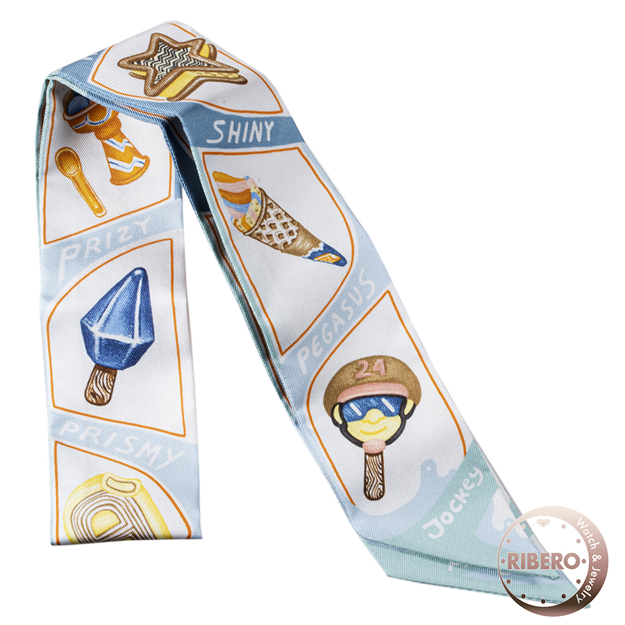 エルメス Funny Ice Cream ファニーアイスクリーム 064109S 03 ツイリー スカーフ　2024SS