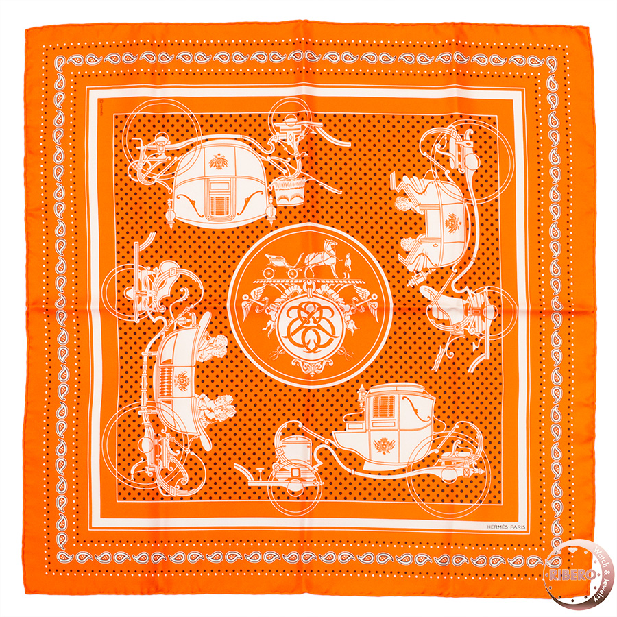 エルメス カレ55 Ex-Libris Bandana  エクスリブリス・バンダナ スカーフ