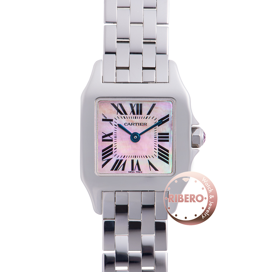 カルティエ サントスドゥモワゼルSM ピンクシェル