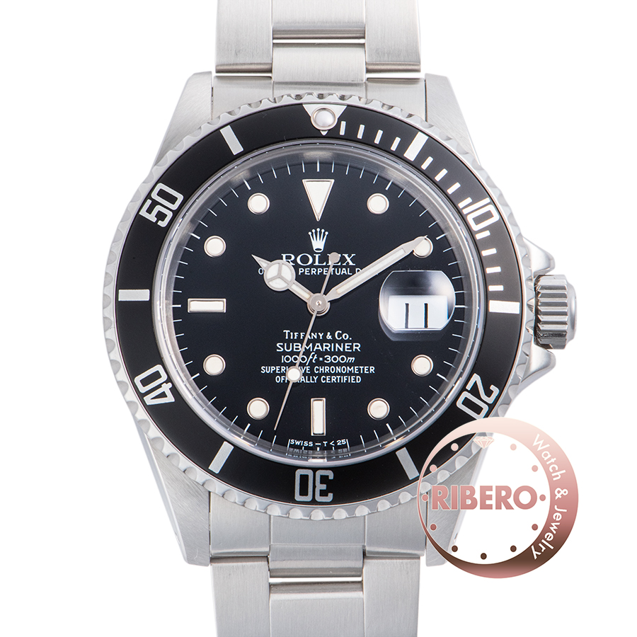 ロレックス サブマリーナデイト 16610 E番 Tiffany & Co Tritium