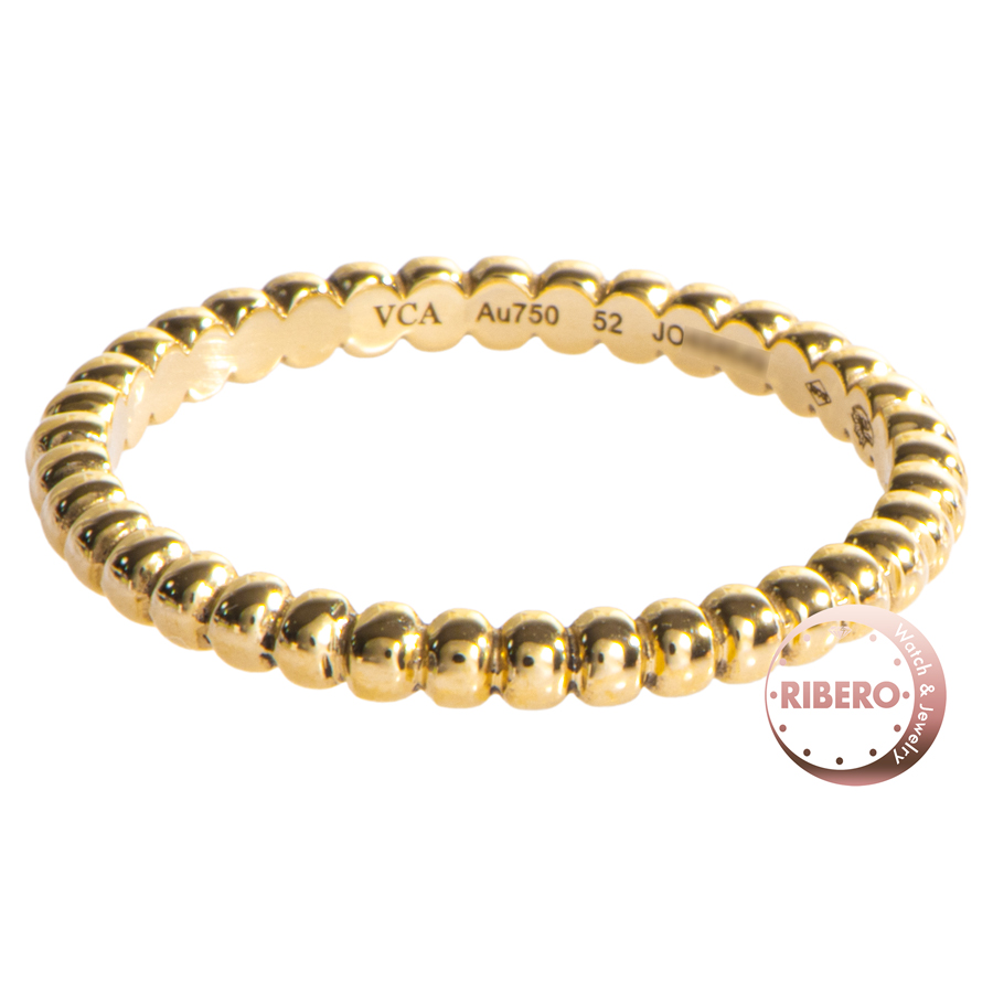 ヴァンクリーフ＆アーペル ペルレ ゴールドパール リング スモールモデル VCARPJMG52 リング・指輪