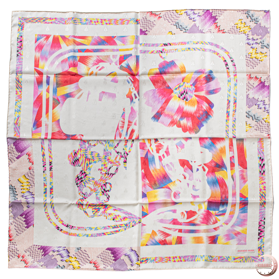 エルメス カレ90　Brid de Gala Kyoto Marble ブリッド ドゥ ガラ 京都マーブル 003890S 01 スカーフ 2025SS