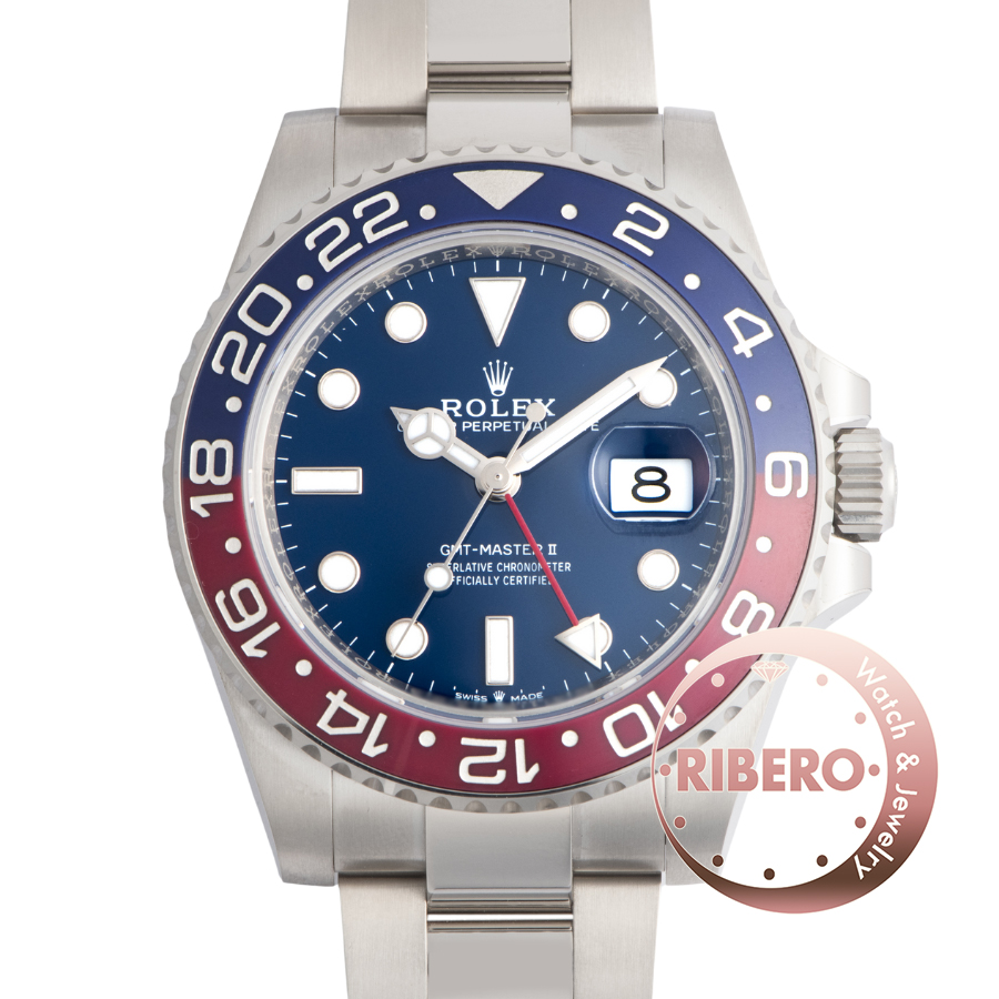 ロレックス GMTマスター2 126719BLRO K18WG