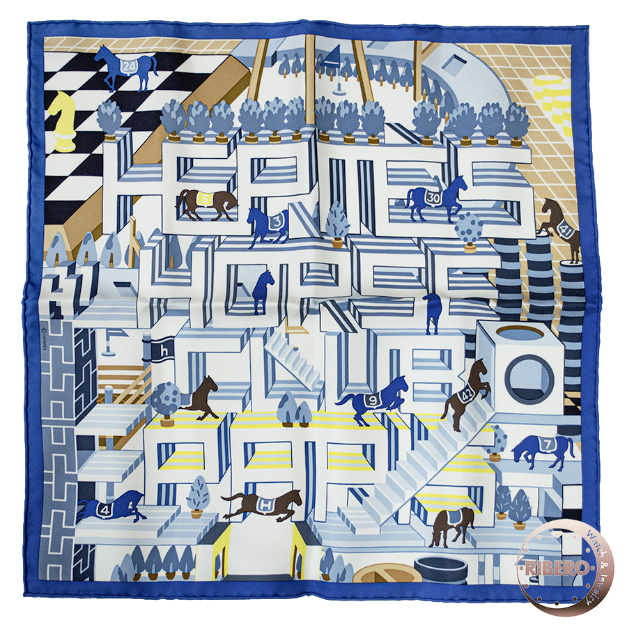 エルメス ガヴロッシュ Hermes Horse Club Detail （エルメス ホースクラブ デタイユ） 893990S 02 スカーフ カレ45 2023SS