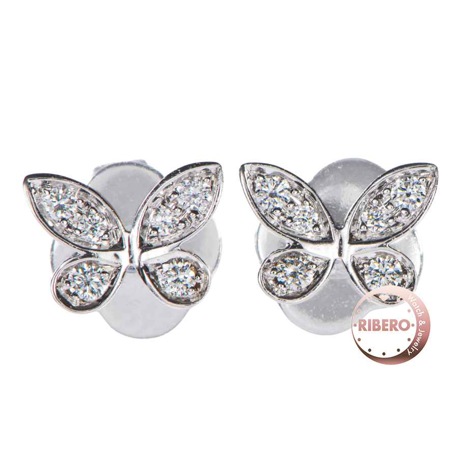 グラフ パヴェ バタフライ ダイヤモンド プティ スタッド イヤリング RGE1563 ピアス
