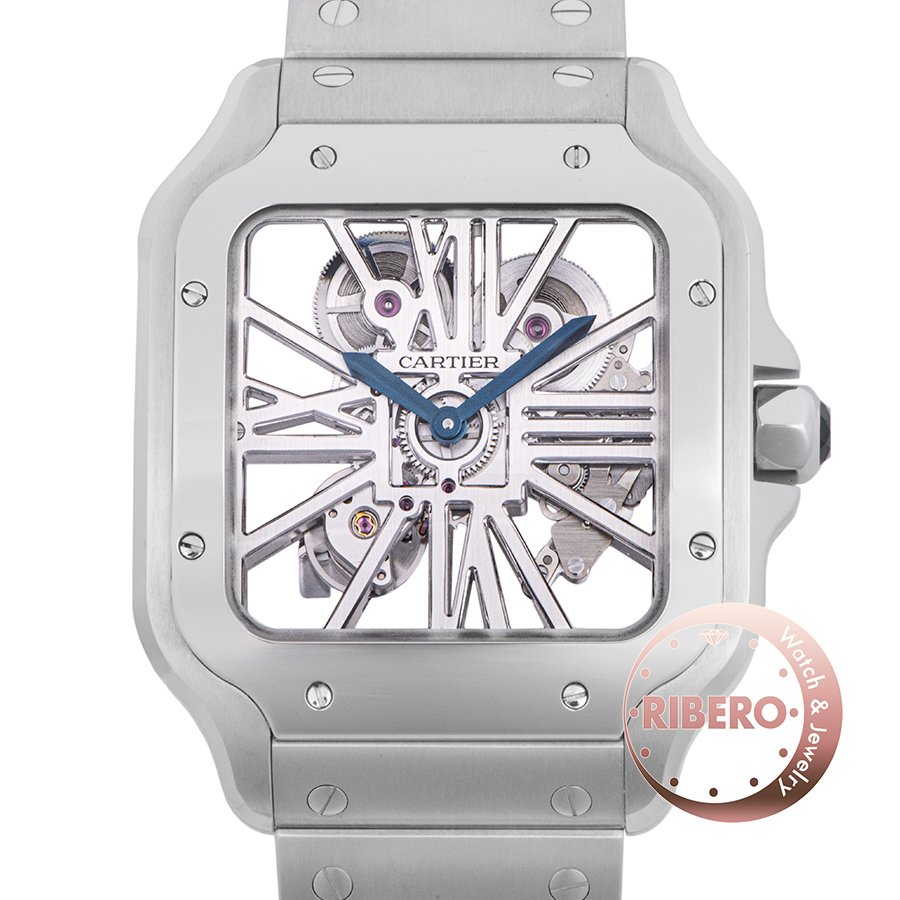 カルティエ サントス ドゥ カルティエ スケルトン ウォッチLM WHSA0007