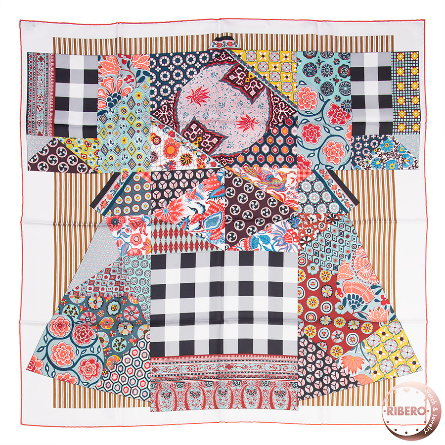 エルメス カレ90 L'Art du Sarasa(更紗のアート) 003273S 01 スカーフ