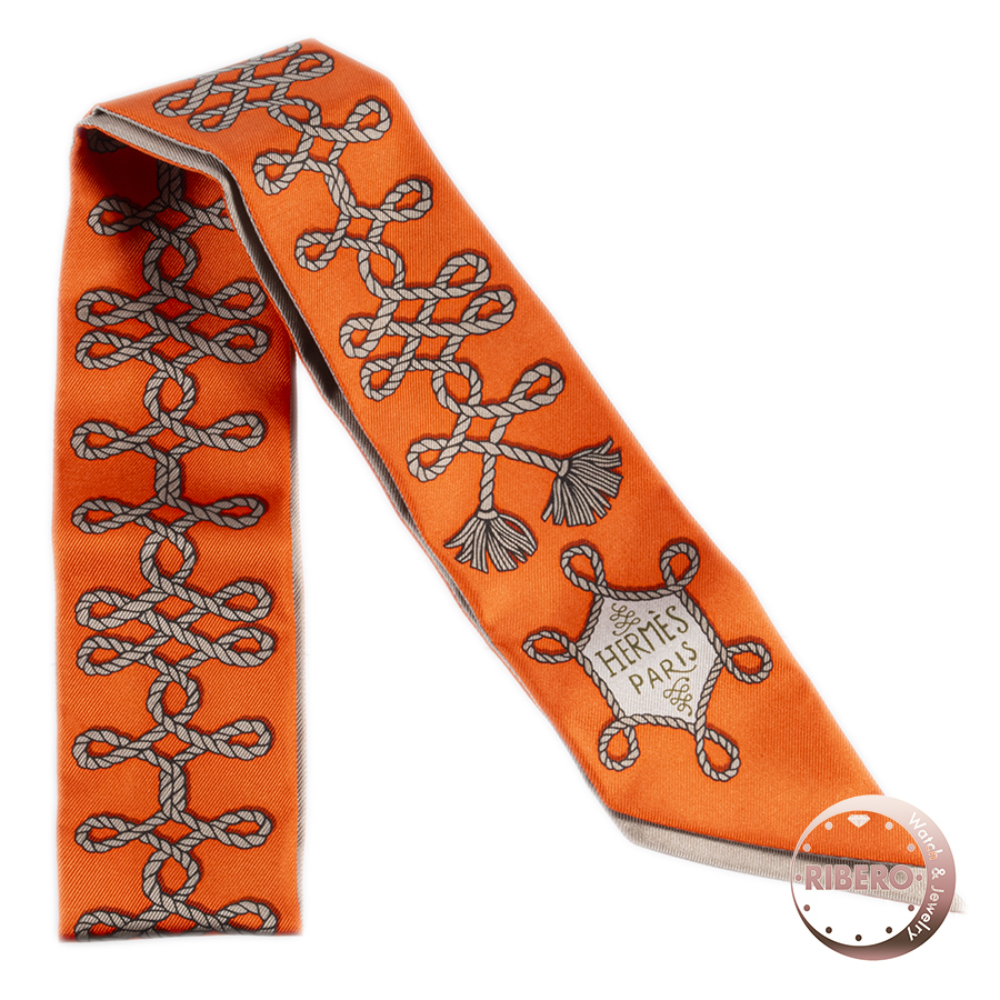 エルメス Galons et Brandebourgs 飾緒とブランデンブルク飾り 063698S 02 ツイリー 2021SS スカーフ
