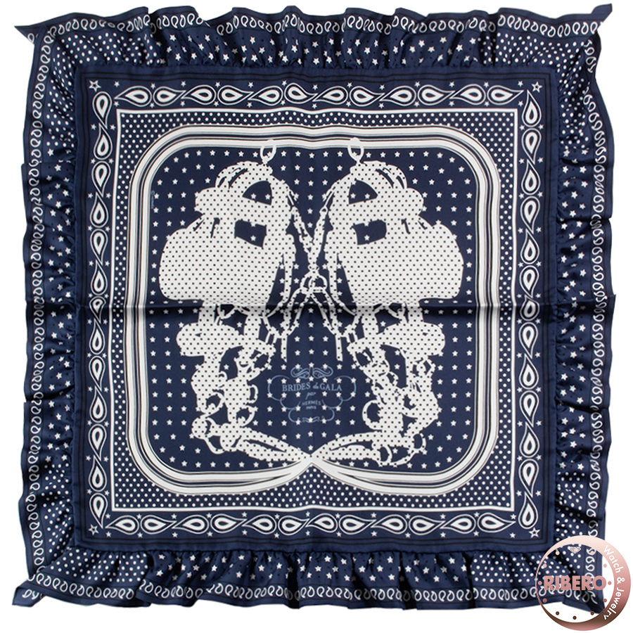 エルメス カレ70 Brides de Gala Bandana a Pois ブリッド・ドゥ・ガラ バンダナ ア ポア 942669S 02 スカーフ