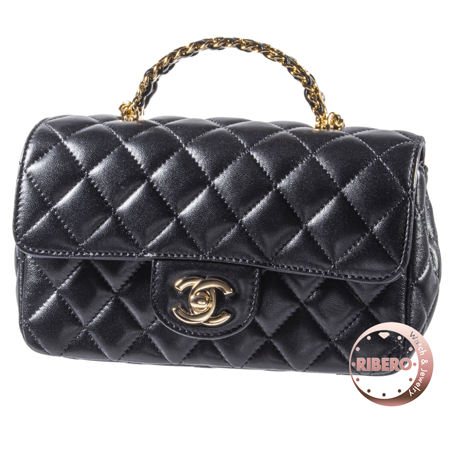 シャネル マトラッセ トップハンドル ミニ フラップ AS4141 ショルダーバッグ