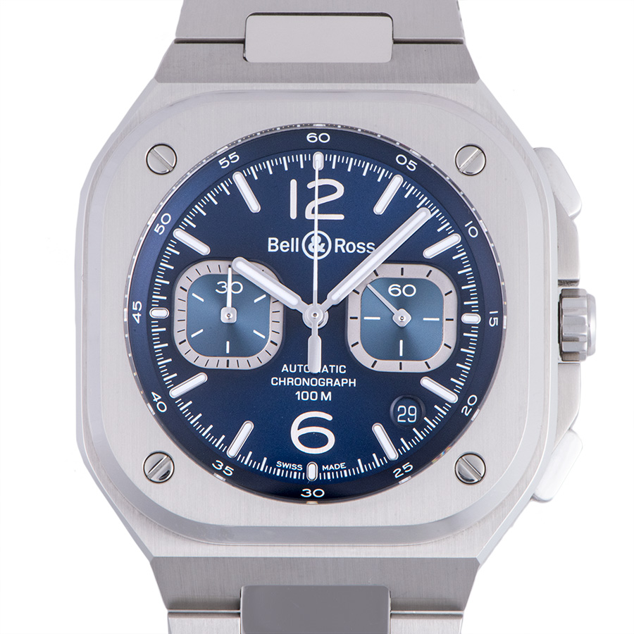 ベル＆ロス BR05 ブルースチール クロノグラフ BR05C-BU-ST/SST