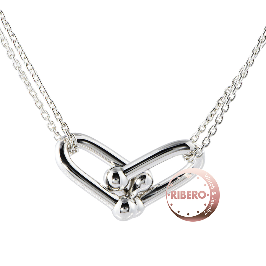 ティファニー ハードウェア ラージ ダブル リンク ペンダント ネックレス