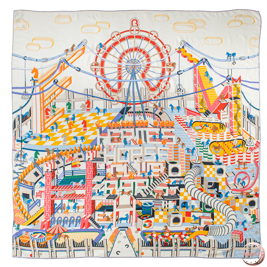 エルメス カレ140 Horse Club ホース クラブ 243916S 01 スカーフ 2023SS ストール　ショール　カレジュアン