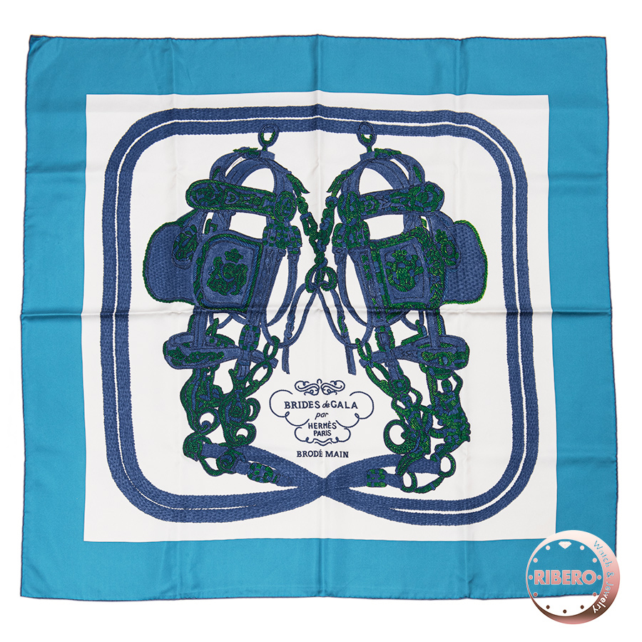 エルメス カレ90 BRIDES de GALA BRODE 002626S 19 スカーフ 2014SS