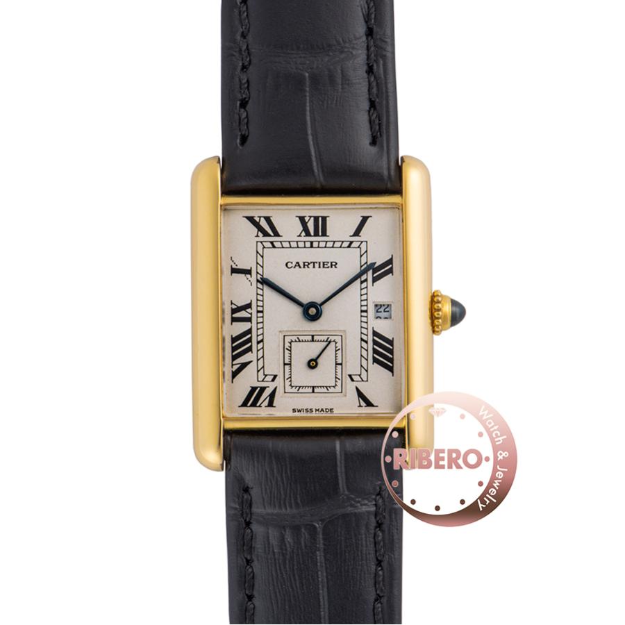 カルティエ タンクLM スモセコ K18YG