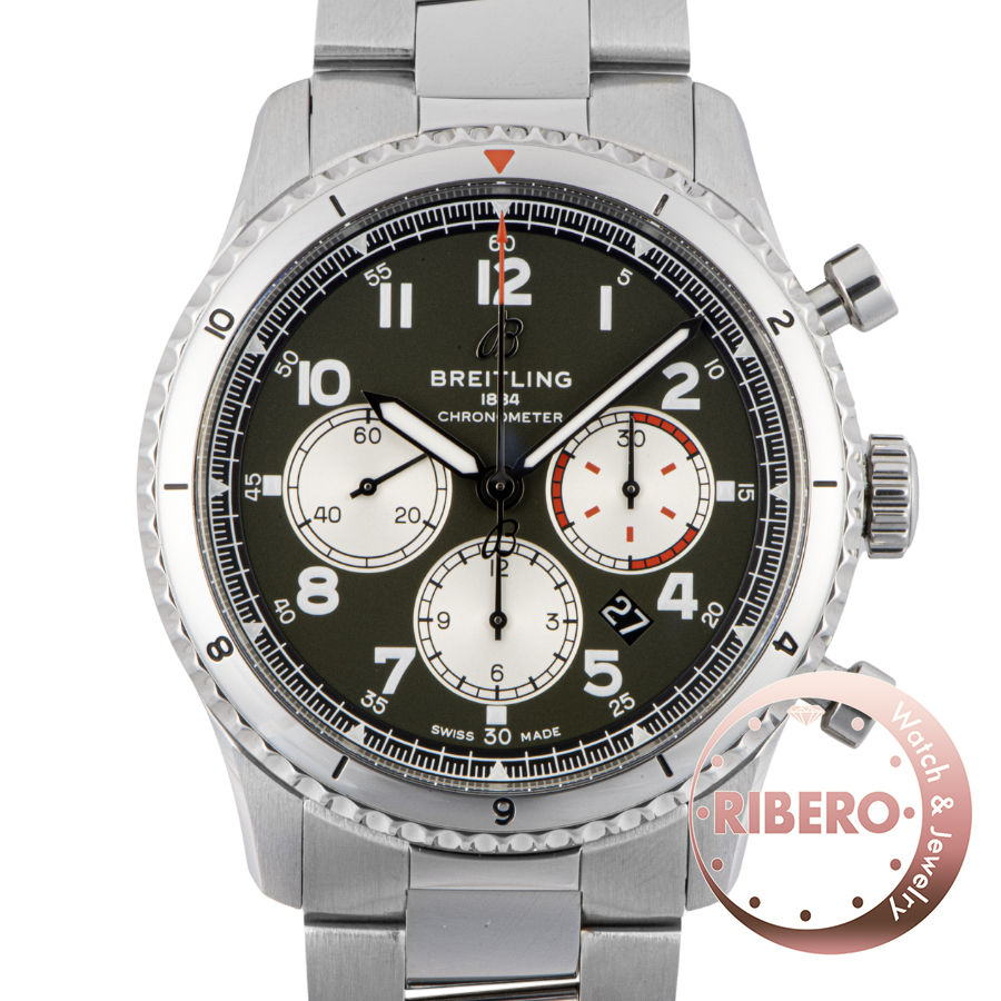 ブライトリング アビエーター8 B01 クロノグラフ 43 カーティス ウォーホーク AB01192A1L1A1