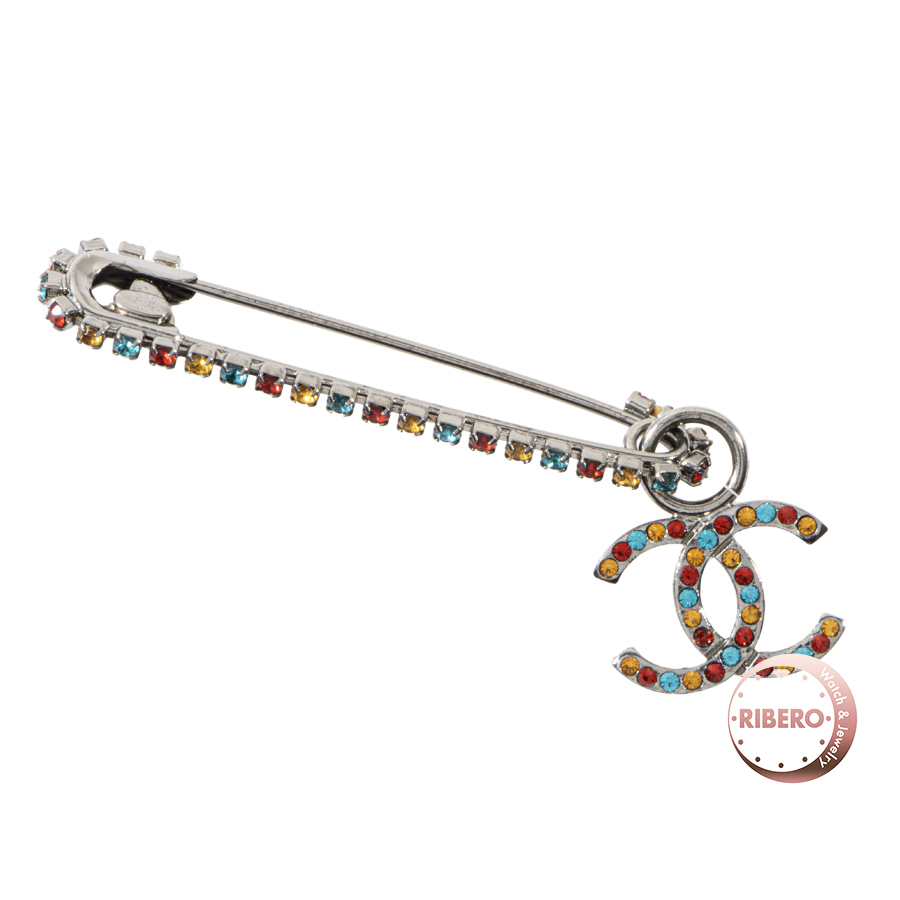 シャネル ココマーク ピンブローチ ブローチ 安全ピン