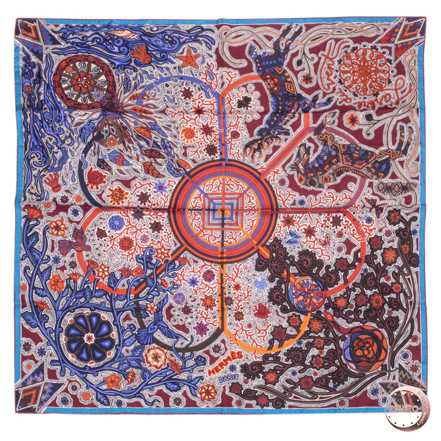 エルメス カレ90 L'Arbre du Vent(風の大樹) 002882S 13 スカーフ