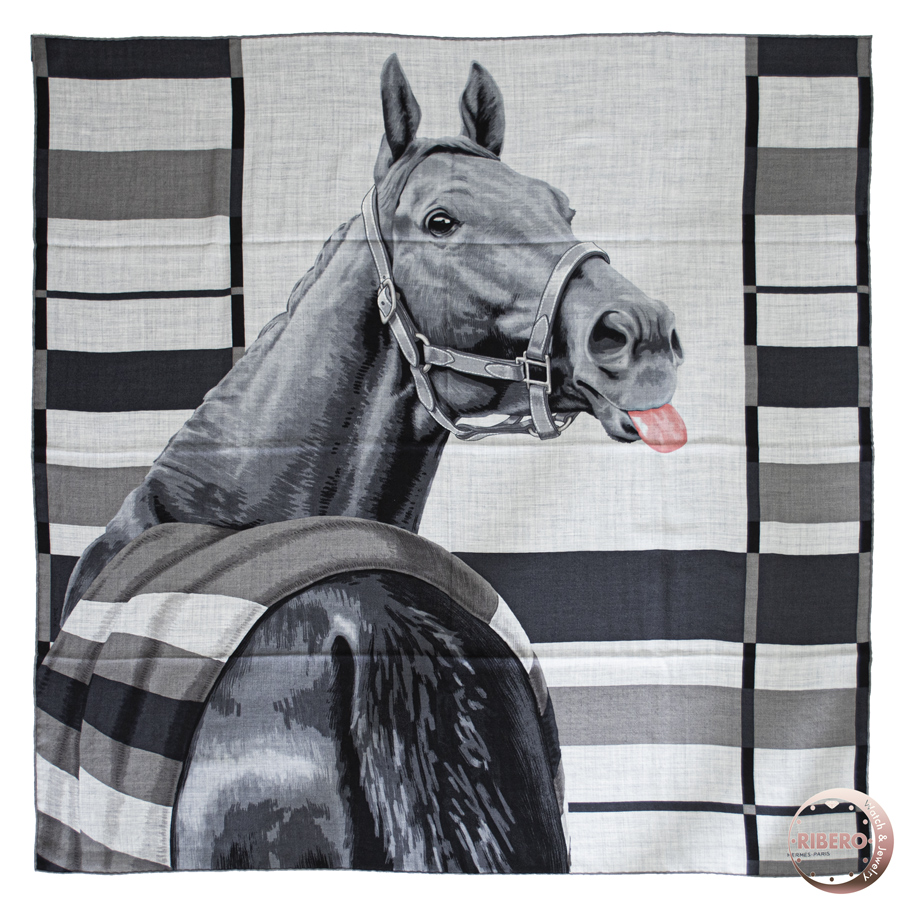 エルメス カレH100 Rocabar de Rire ロカバール ドゥ リール 103999T 09 スカーフ 2023AW