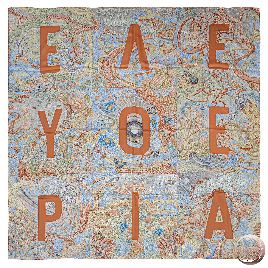 エルメス Eleftheria エレフセリア 673752S 08 スカーフ カレ140