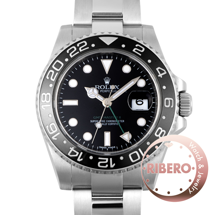 ロレックス GMTマスター2 116710LN V番 スティックダイヤル