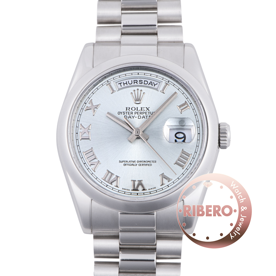 ロレックス 118206 D番 アイスブルーローマン