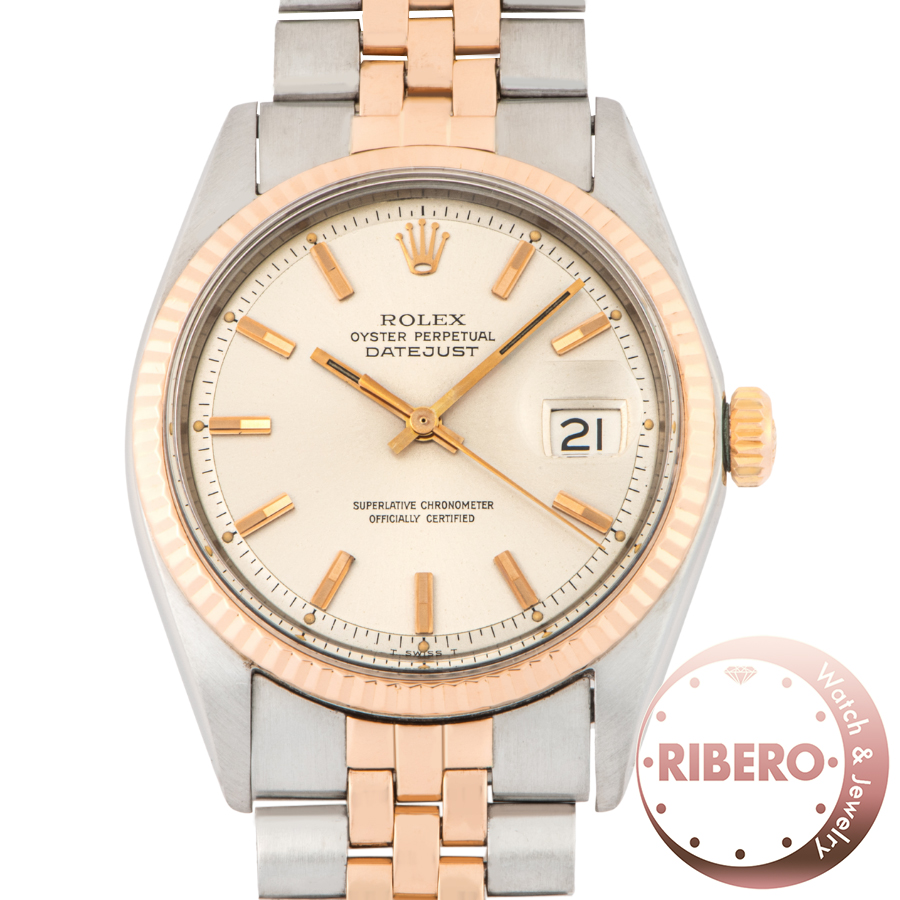 ロレックス デイトジャスト 1601 1971年製 ピンクゴールドコンビ