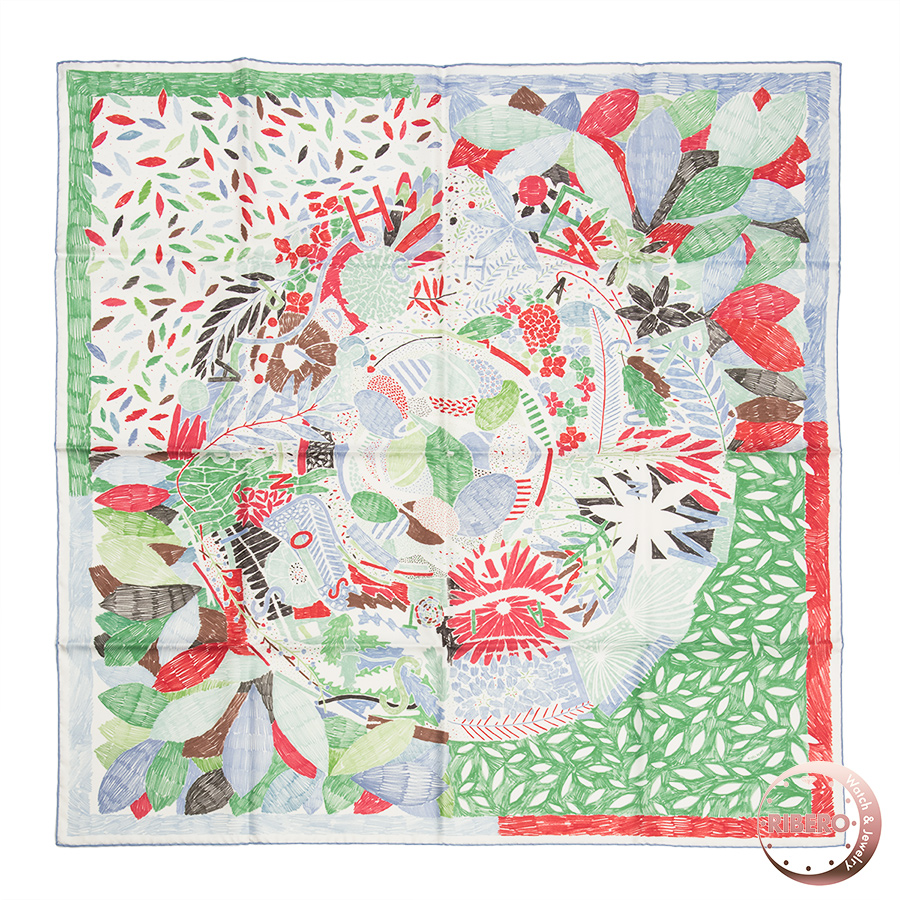 エルメス カレ90 Chacun Fait Son Nid それぞれの巣作り 003031S 04 スカーフ