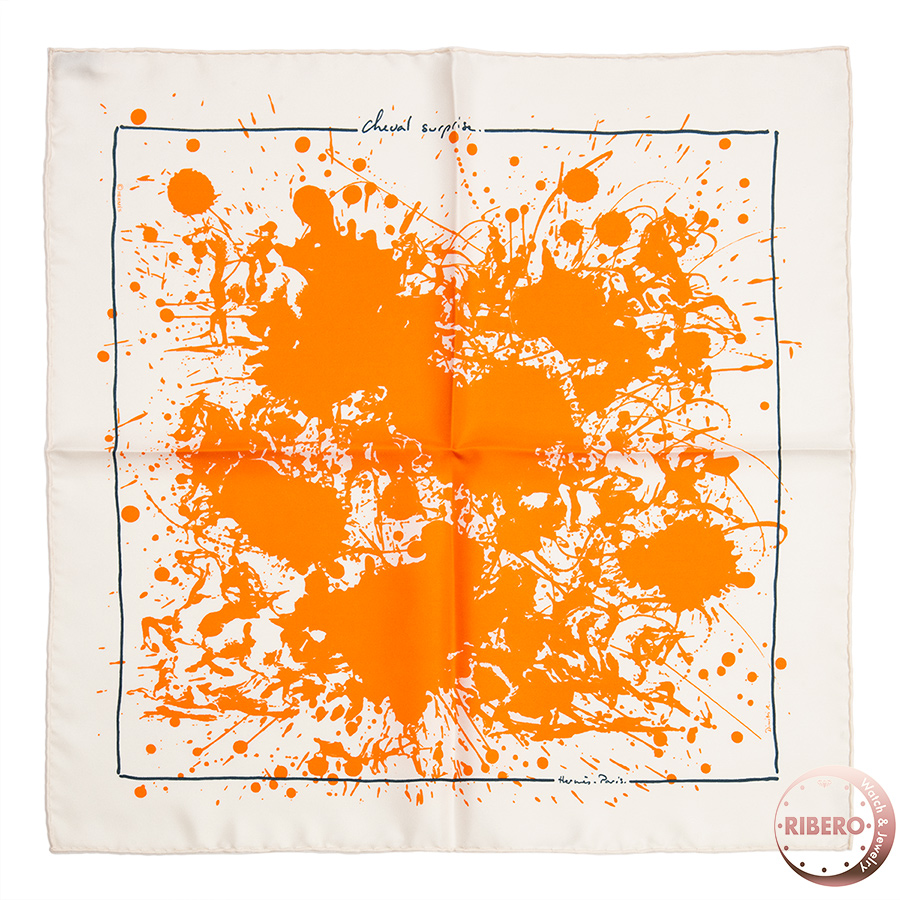 エルメス ガヴロッシュ Cheval Surprise 思いがけない馬 892210T 01 スカーフ カレ45