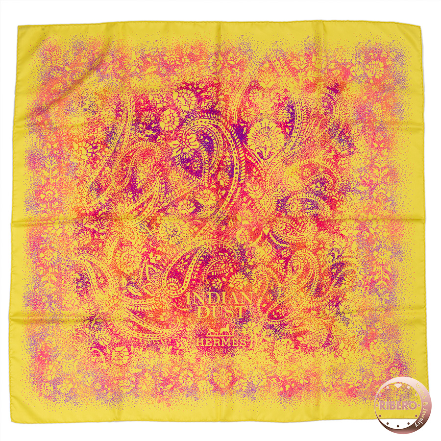 エルメス カレ90 INDIAN DUST インディアン・ダスト 002449S 03 スカーフ ペイズリー
